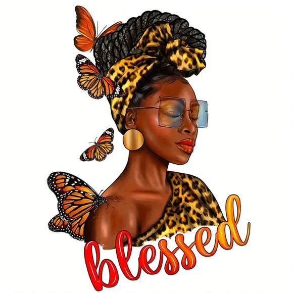 Fashion Graphic Print Blessed Melanin Sunglasses Design Trendy Canvas Tote Bag - Picture 3 of 4